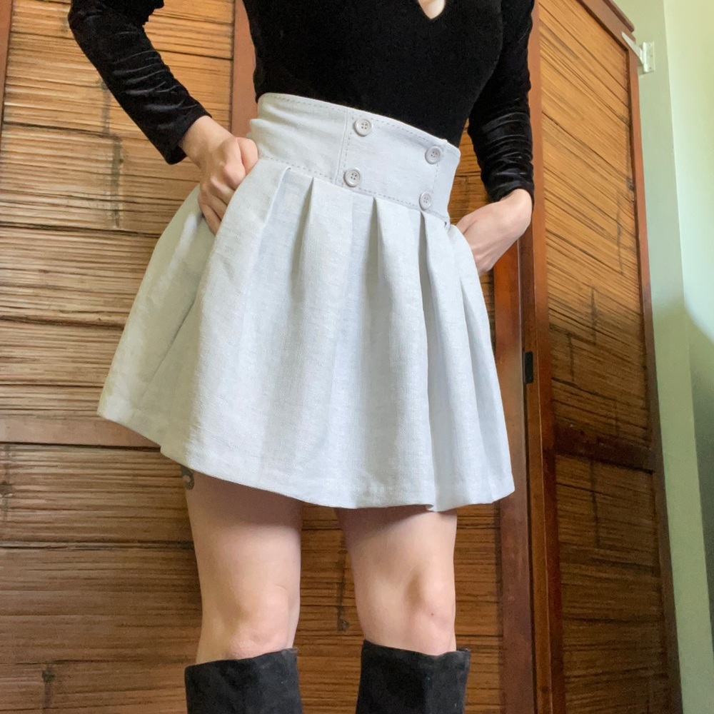 BCBGeneration Gray Mini Skirt